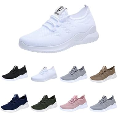 Femme Chaussures de Course Fitness Sport Running Slip on Outdoor Walking Legere Respirante Baskets Mode Confortables Sneakers 36 EU-42EU