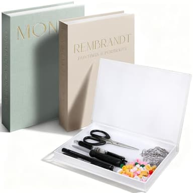 ENUTROF Livres Decoration Maison Faux Livres Décoratifs 3 Pièces Boite Livre Deco D'interieur pour Étagères Bibliothèque Affichage Table Basse Bureau Salon Artisanat DIY (Vert)