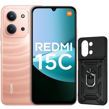 XIAOMI Redmi 15C Smartphone, 4Go RAM 256Go ROM, Triple Caméra Arrière de 50MP avec IA, Écran 6,9 Pouces, Batterie 6000 mAh, Affichage de Soins Oculaires 120 Hz, Orange