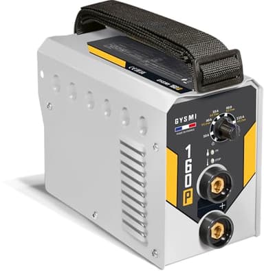 GYS, GYSMI 160P, Poste à Souder à l'Électrode Enrobée 160A Monophasé 230V (MMA), Arc Force, Antisticking, Hot Start, Avec Valise, Porte-électrode, Câble de Masse