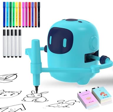SHENSE Robot Dessinateur Enfant Drawing Robot for Kids with 150 Cards and 17 Stylos à Dessiner Magic Cadeaux pour Enfants garçons et Filles