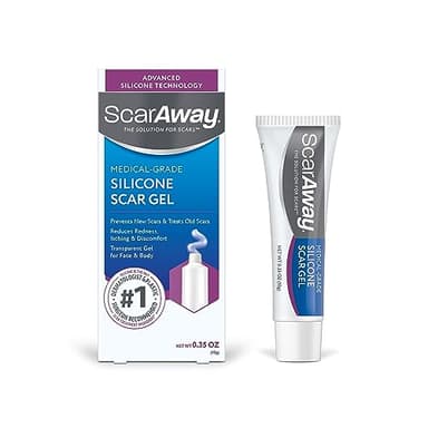 ScarAway Advanced Formula Scar Gel 100% Silicone for Scars 0.35 oz by ScarAway