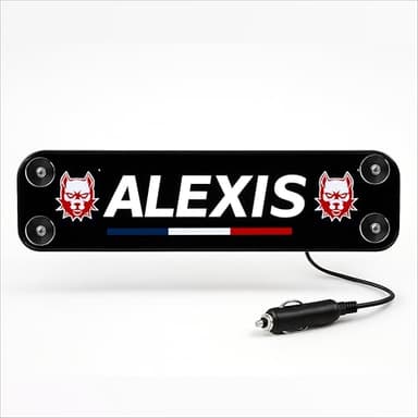 Stick Olivier - Plaque Lumineuse Cabine Camion - Prénom, Message, Logo Personnalisés – Éclairage Puissant LED 5, 12, 24V – Enseigne Néon Personnalisable Décoration Intérieure - Fabrication Française