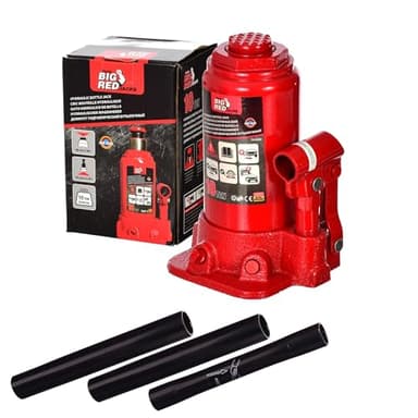 10 Ton Cric à Voiture Bouteille Hydraulique Levage Jack pour Van Bateau Camion Caravane