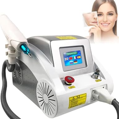 ZHPPED Machine Professionnelle Détatouage Au Laser, pour Sourcils Lèvres Yeux Pigments Masseur Beauté, Technologie Laser Picoseconde, Élimine Les Taches Noires Pigmentaires, Blanchissant Peau