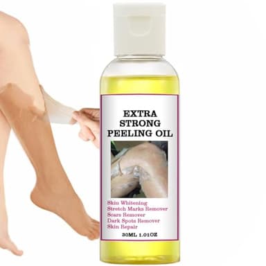 Huile Eclaircissante Peeling Corps et Visage Puissant Hydratante, Élimine les Cellules Mortes