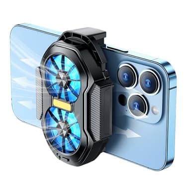 Renchey Ventilateur De Téléphone Pour Jeux - Refroidisseur À Double Ventilateur Avec Pince Arrière,Outil Multifonction Pour Streaming Musique Films Largeur Ajustable