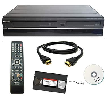 Toshiba Enregistreur VHS vers DVD, magnétoscope Combo avec télécommande, HDMI