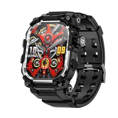Lazmin112 Montre Connectée Android avec Carte SIM 4G, Écran Tactile 2,06 Pouces, 3 Go + 32 Go, WiFi, GPS, Bluetooth, NFC, Suivi des Activités Physiques Et Santé, Call, SMS, Photo (Silver)