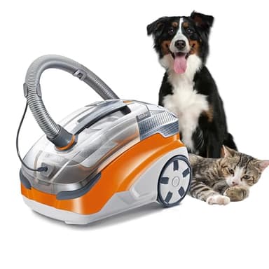 THOMAS Aqua+ Pet & Family – Aspirateur/Laveur sans Sac 1700W – Filtration à Eau – Idéal Poils d’Animaux – neutralisent Les odeurs-Turbo Brosse – Fabriqué en Allemagne