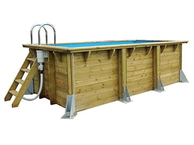 Nortland Ubbink Kit Piscine Bois Azura 250x450x126cm