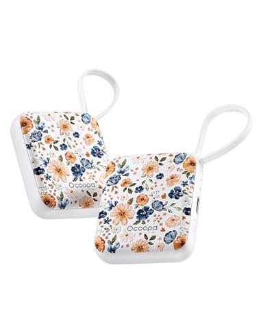 OCOOPA Chaufferette Main Rechargeable Lot de Deux, Trois Niveaux de Chaleur réglables, Chauffe Main Reutilisable Electrique USB, Raynauds, Golf, Gaming, Cadeaux, Hivernale en Extérieur