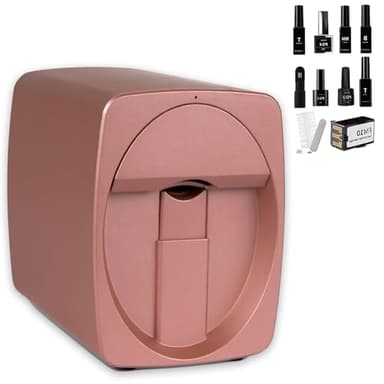 SEDAMORALLY Machine d'impression D'ongles Automatique Intelligente,Imprimante D'ongles 3D Photo De Peintre D'ongles Mobile, imprimante a ongle pour Salon De Manucure à Domicile Pink