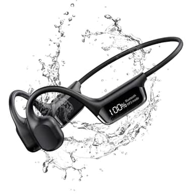 doucdoft Casque Conduction Osseuse Natation, Nager Ecouteur IPX8 Waterproof, avec Lecteur MP3 Intégré et Mémoire 32G, écouteurs Piscine Bluetooth 5.4 sans Fil, Le Cyclisme et La Course à Pied