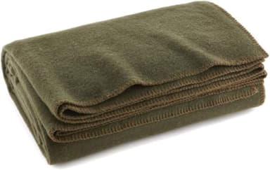 Everone Olive Drab Couverture Ignifuge 80% Laine 167,6 x 228,6 cm