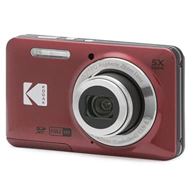 KODAK Pixpro FZ55 - Appareil Photo Numérique 16 Mégapixels, Zoom Optique 5X, Ecran LCD 2.7, Stabilisateur Optique, Full Vidéo HD 720p, ‎Lithium-ION - Rouge