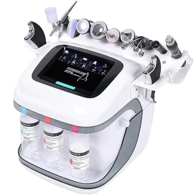 UIBAO Machine de Beauté 10 en 1 Hydrodermabrasion – Nettoyage Visage à Petites Bulles,Réduction des Rides,Hydratant,Écran LCD,10 Têtes Multifonctionnelles pour Salon et Maison