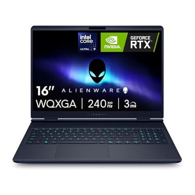Alienware 16x Aurora Gaming Laptop AC16251 16" WQXGA 240Hz G-Sync Display, Intel Core Ultra 9 275HX Series 2, Nvidia Geforce RTX 5070, 32GB RAM, 1TB SSD, Windows 11 Home, RGB AlienFX QWERTY
