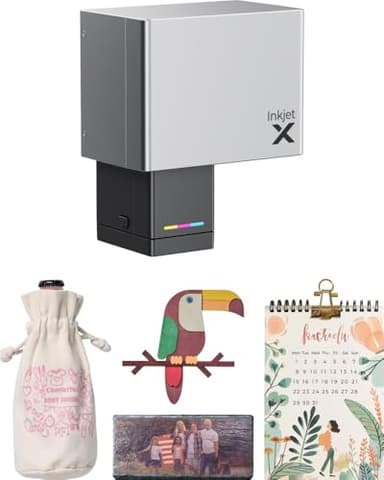 xTool Module d'Impression Jet d'Encre pour M1 Ultra pour Couleur sur Bois, Toile, Argile, Papier, Cuir, Papier Photo, et Plus, 1 Cartouche Incluse