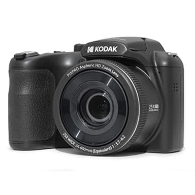 KODAK Pixpro Astro Zoom AZ255 - Appareil Photo Bridge Numérique 16 MP, Zoom Optique 25X, Vidéo HD 1080p, Grand Angle 24 mm, Stabilisateur Optique, Écran LCD 3" - Noir