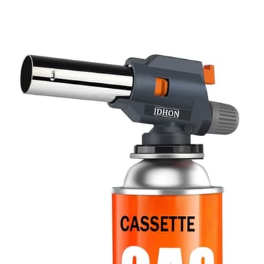 JDHON Chalumeau de Cuisine, Torches de Cuisine, Brûleur de Cuisine Réglable pour BBQ, Crème Brûlée, Pâtisseries, Desserts, Camping (Butane non Inclus)