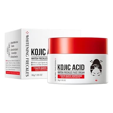 Crème Blanchissante à L'Acide Kojique, Creme Eclaircissante Peau Noir Puissant, Anti-Rides, éclaircissant, Hydratant En Profondeur, Hydratant Pour Le Visage Et Le Corps (1)