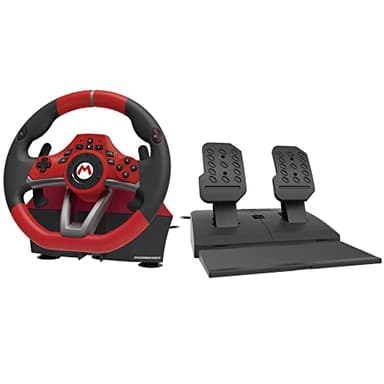 HORI Mario Kart Racing Wheel Pro Deluxe - Volant de Course Nintendo Switch - Licence officielle Nintendo