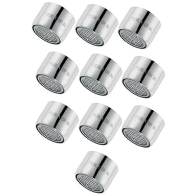 Schläfer 2100510 10 - Aérateur M22 femelle universel, briseur, robinet de salle de bain, cuisine, mitigeur d'évier, filtre en acier, filetage intérieur M22X1, compatible avec NEOPERL économie d'eau.