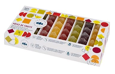 Pâtes de fruits en forme de petits cœurs 1 Kg, Saveurs (Fraise, Poire,Citron, Abricots, Cassis)