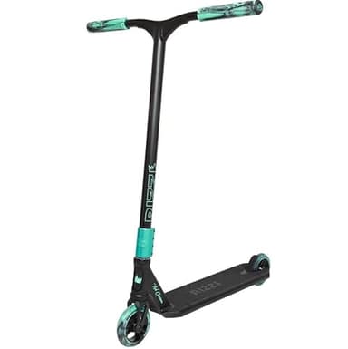 NKD Trottinette de Stunt – RIZZ | Roulements Haute Performance ABEC-9 | Guidon Rotatif à 360° pour Le Freestyle | Alliage d’Aluminium 6061 Durable (Noir Mint)