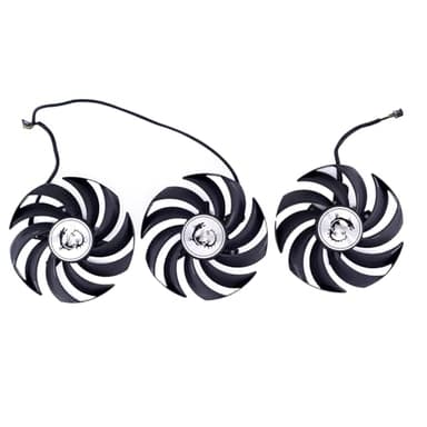 iHaospace Carte graphique Replacement Parts Graphics Card Cooler Fan Compatible avec MSI GeForce 3060 Ti 3070 Ti 3080 Ti 3090 Gaming Z/X Trio LHR, RX 6800 6900 XT, PLD09210B12HH, 2 Ball Bearing