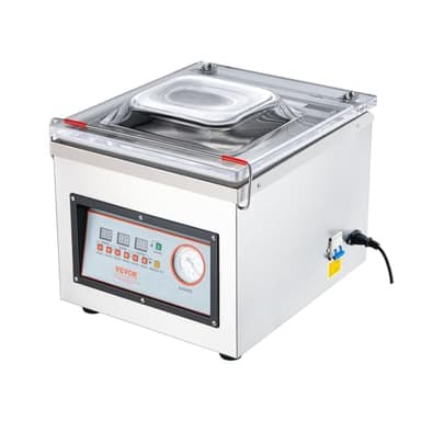 VEVOR Machine à emballer sous vide à chambre 320 W machine d'emballage sous vide taille compacte 320 mm dans la cuisine domestique et pour un usage commercial pour aliments humides, viandes, marinades
