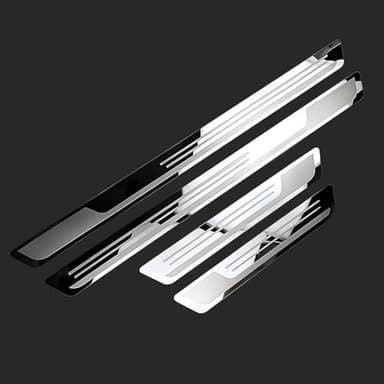 Protection Seuil de Porte de Voiture pour Renault Captur 2 2019-2024 Accessoire, Plinthes pour Auto en Acier Inoxydable Seuil de Porte Voiture