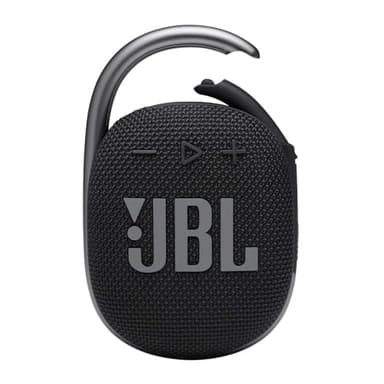 JBL CLIP 4 – Enceinte Bluetooth portable et légère avec mousqueton intégré – Étanche à l’eau et à la poussière – Autonomie 10 hrs – Noir