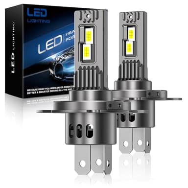 SHINYY Ampoule H4 LED 26000LM, 2026 Nouveau Haute Puissante 6500K Blanche Fraîche Lampes LED H4 HB2 9003 Feux de Croisement/Feux de Route, Plug and Play, Pack de 2