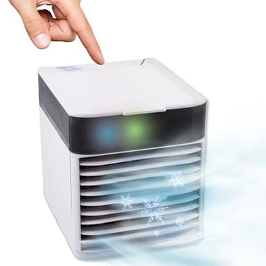 Silvergear® Climatiseur Mobile | Refroidisseur d'Air avec 3 Vitesses + Timer | Rafraîchisseur d'Air avec Brumisation et USB | Economisez de l'Énergie et Rafraîchissez la Maison | Sans Tube Extérieur