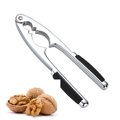 Casse-noix,Casse-Noisette Métal Casse Noix Casse-Noix en Acier Inoxydable pour Les Noix, Noisettes, amandes, Fruit de mer，ou Autres Noix