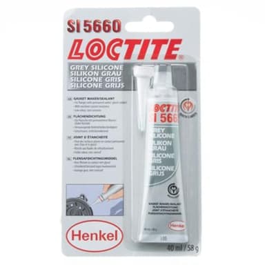Loctite SI 5660- Silicone gris pour joint d'étanchéité mécanique ou industriel, pâte a joint pour carter et transmission, résistant à l'eau, l'huile et aux liquides de refroidissement, tube 40 ml
