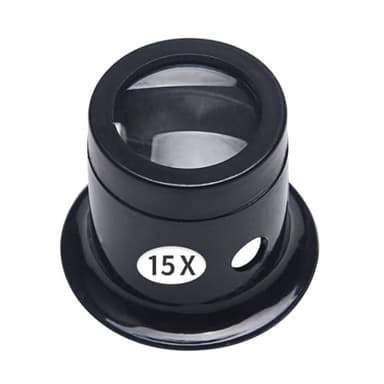 TopHomer Loupe de bijoutier loupe 15X pour bijoux, horloger, timbres, textiles, réparation de diamants