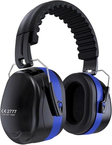 YingErTool Casque anti-bruit réglable SNR 34 dB pour adulte - Protection auditive pour le tir - Casque antibruit pour tondre la construction, bleu, taille unique
