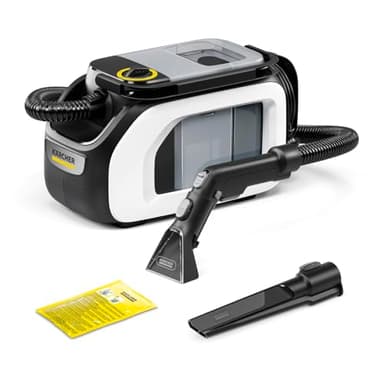 Kärcher Shampouineuse SE 3 Compact, Aspiration : 500W, Réservoir Eau : 1,7L, Surface : 2,76m2, Poids : 4,1kg, Flexible d'Aspiration, Buses de Lavage : Tissus et Fentes