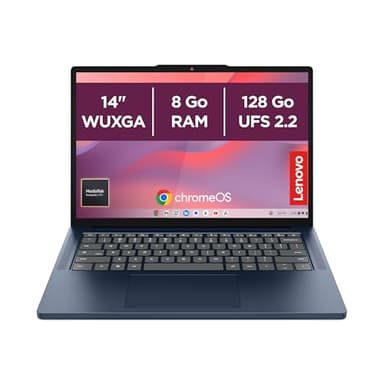 Lenovo Chrome | Laptop | Kompanio 540 | 8Go | 128 Go | Sans chargeur | 14'' IPS MediaTek Kompanio 540 8Go RAM Go 128 Go SSD Arm Mali-G57 MC2 GPU ChromeOS Clavier AZERTY français non rétroélairé