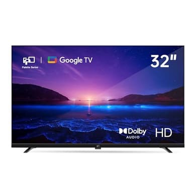 FPD Smart TV 32 Pouces HD 720p LED – Google TV avec Google Play & Google Cast, HDR 10, Dolby Audio, Télécommande Vocale, Streaming TV en Direct (Série Palette, CG32-P3, 2025)
