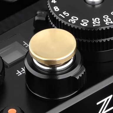 Haoge Déclencheur en cuivre pour Fujifilm xe5 XT5 GFX100RF XT50 XT30II XPro3 Nikon Zf DF et Q3 43 D LUX 8 M10 M-11 Surface concave 12 mm