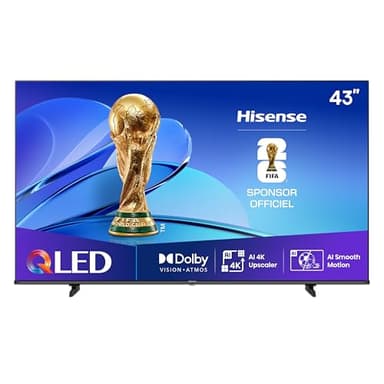 Hisense QLED 43 43E7Q 4K Ultra HD Smart TV VIDAA WiFi Dolby Vision HDMI 2.1