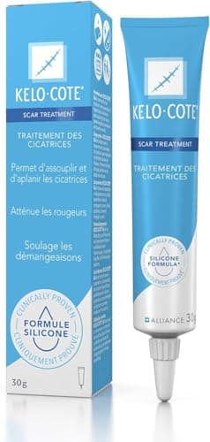 KELO-COTE - Tube 30g - Gel Pour Traitement Des Cicatrices - Formule Silicone - Atténue Rougeurs & Démangeaisons - Résiste À L’Eau - Transparent - Cliniquement Prouvé