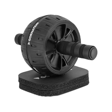 GORNATION Ab Wheel, Roue Abdominale, Roulette Abdominaux, Ab Roller, Outil d'entraînement Efficace pour les Abdominaux, Avec Genouillères, Roue Abdo Adapté à tous les Niveaux de Fitness