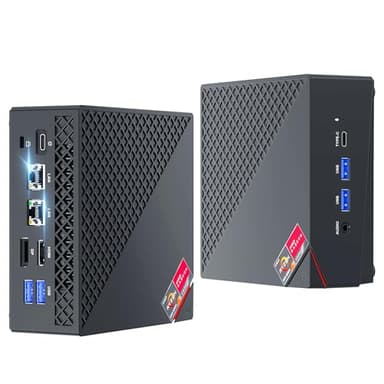 NiPoGi AM06 Pro Mini PC 32 Go DDR4 RAM, АMD Ryzen 7 7730U(8C/16T, jusqu'à 4,50 GHz), 512 Go M.2 SSD Mini Ordinateur de Bureau WiFi 6, Double LAN, HDMI, DP, Type-C, Triple écran 4K pour école/Bureau.