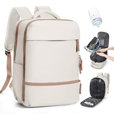 SZLX Sac à Dos Sous Vide Bagage à Main Pour Femmes, Sac à Dos Airbag Avec Système De Vide Pour Le Voyage, Ryanair Travel Ruscksack Taille Cabine Avec Pompe étanche Valise Sous Vide Pour Homme