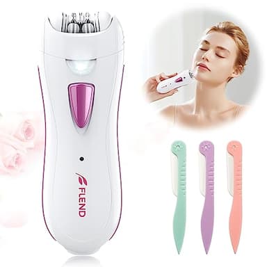 Épilateur pour femme, épilateur facial pour femme, épilateur électrique sans fil, sans douleur, mini épilateur avec lumière LED pour femme, visage, corps, aisselles, bikini, jambe